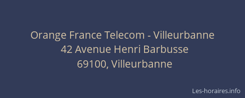 Orange France Telecom - Villeurbanne