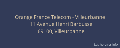 Orange France Telecom - Villeurbanne