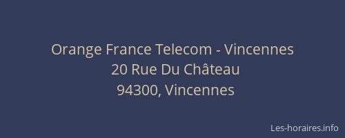 Orange France Telecom - Vincennes