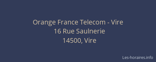Orange France Telecom - Vire