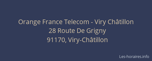 Orange France Telecom - Viry Châtillon