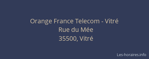 Orange France Telecom - Vitré