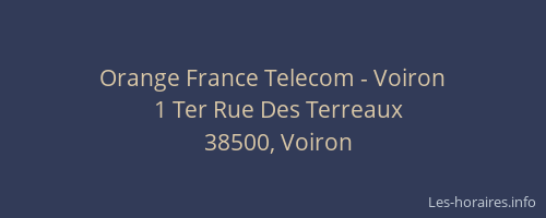 Orange France Telecom - Voiron