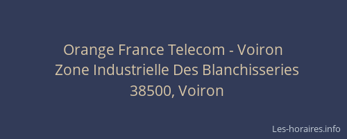 Orange France Telecom - Voiron
