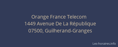 Orange France Telecom
