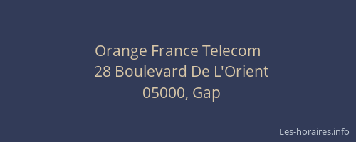 Orange France Telecom