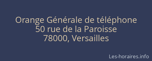 Orange Générale de téléphone