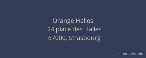 Orange Halles
