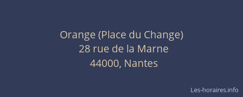 Orange (Place du Change)