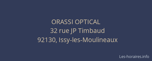 ORASSI OPTICAL