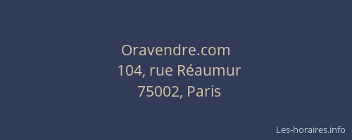 Oravendre.com