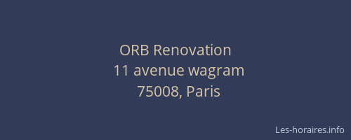 ORB Renovation