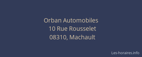 Orban Automobiles