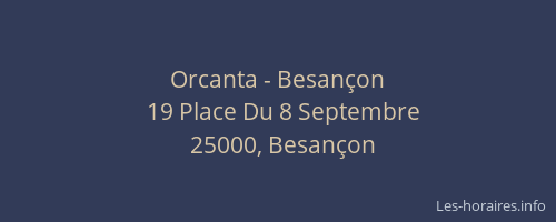 Orcanta - Besançon
