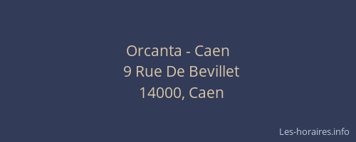 Orcanta - Caen