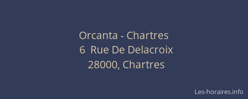 Orcanta - Chartres