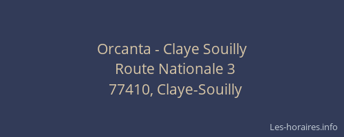 Orcanta - Claye Souilly