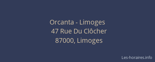 Orcanta - Limoges