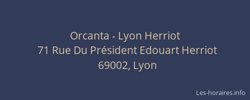 Orcanta - Lyon Herriot