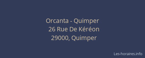 Orcanta - Quimper