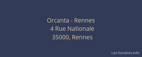 Orcanta - Rennes
