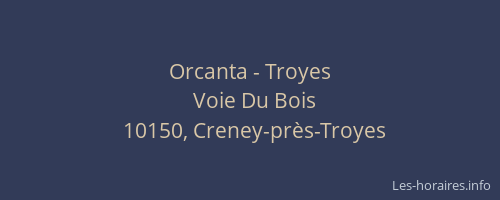 Orcanta - Troyes