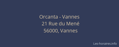 Orcanta - Vannes