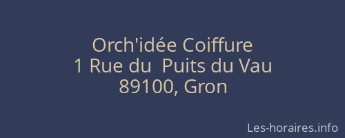 Orch'id&eacute;e Coiffure