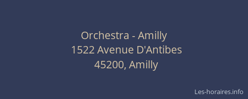 Orchestra - Amilly