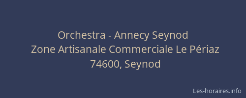 Orchestra - Annecy Seynod