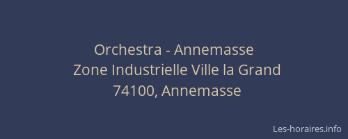 Orchestra - Annemasse