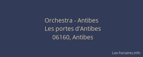 Orchestra - Antibes