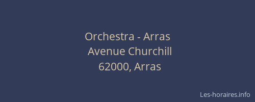Orchestra - Arras