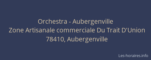 Orchestra - Aubergenville