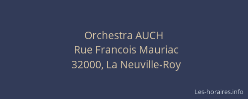 Orchestra AUCH