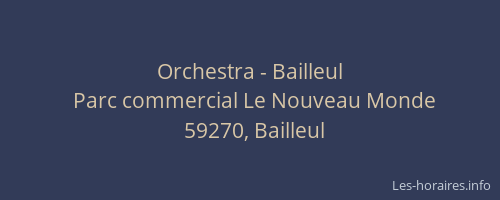 Orchestra - Bailleul