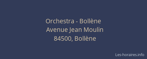 Orchestra - Boll&egrave;ne