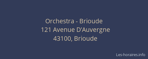 Orchestra - Brioude