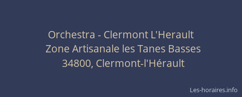 Orchestra - Clermont L'Herault