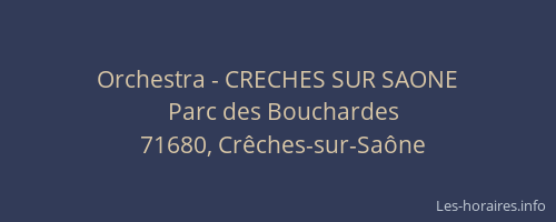 Orchestra - CRECHES SUR SAONE