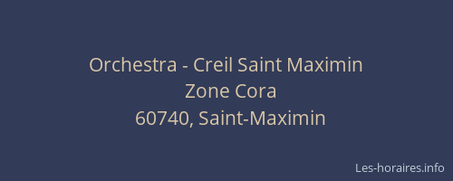 Orchestra - Creil Saint Maximin