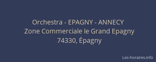 Orchestra - EPAGNY - ANNECY