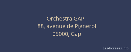 Orchestra GAP