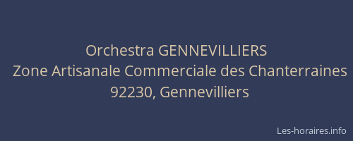 Orchestra GENNEVILLIERS