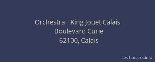 Orchestra - King Jouet Calais