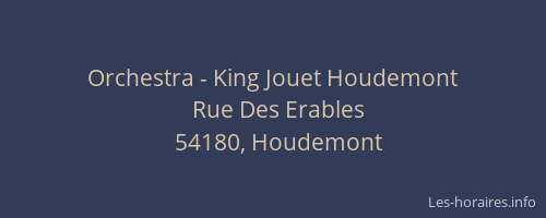 Orchestra - King Jouet Houdemont