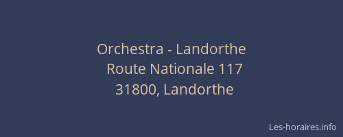 Orchestra - Landorthe