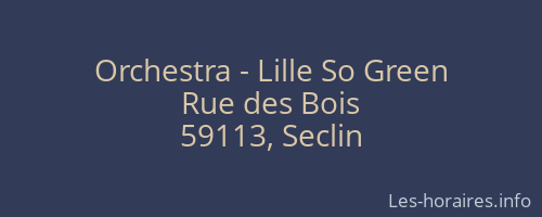 Orchestra - Lille So Green