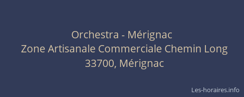 Orchestra - Mérignac