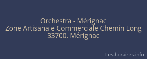 Orchestra - Mérignac